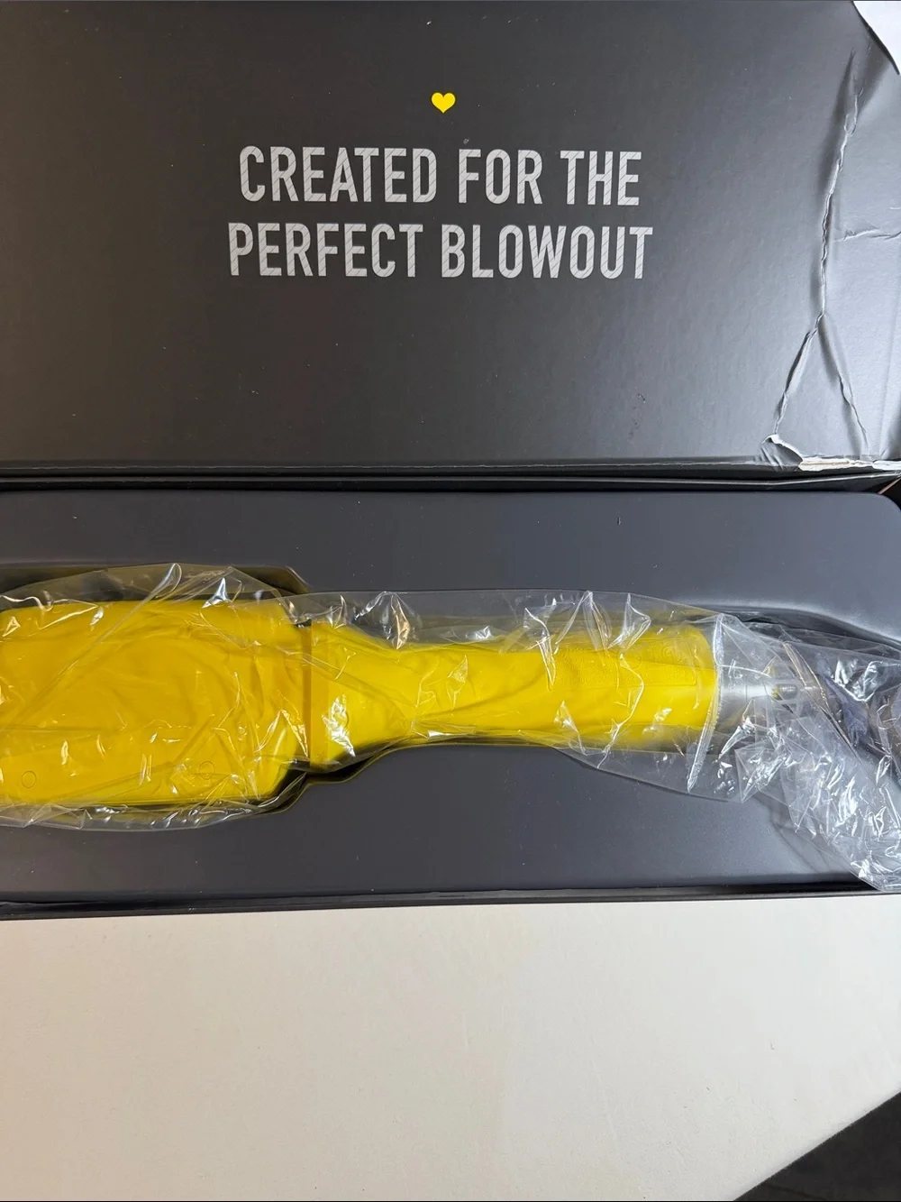 Drybar Smooth Shot Paddle Brush Blow-Dryer in Bright Yellow  NIB